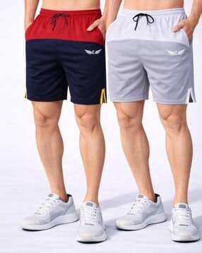 neonomad Men Pack of 2 Colourblock Shorts-picture-17