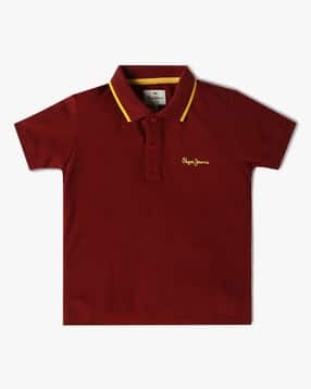 pepe jeans Boys Logo Print Regular Fit Polo T-Shirt-picture-31