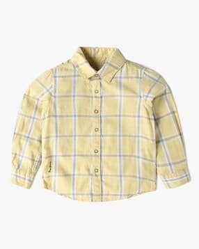 pepe jeans Boys Checks Regular Fit Cotton Shirt-picture-29