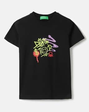 united colors of benetton Boys Printed Regular Fit Round-Neck T-Shirt-picture-17