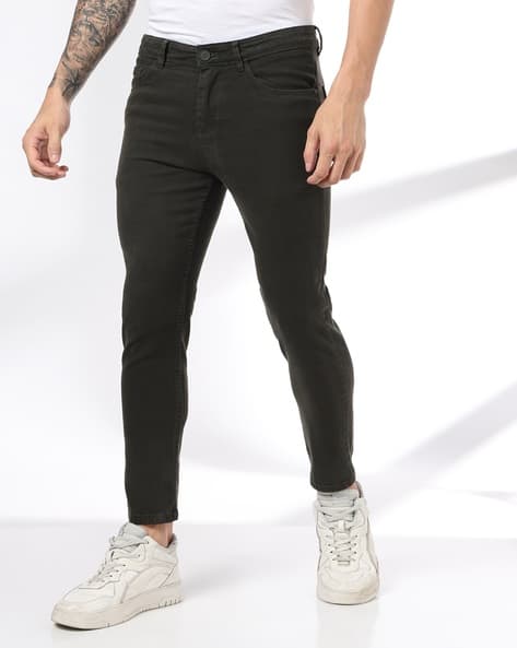 Men Light-Wash Skinny Fit Jeans