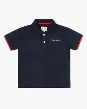 pepe jeans Boys Brand Print Regular Fit Polo T-Shirt-picture-28