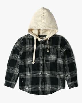 pepe jeans Boys Hooded-Neck Regular Fit Shirt-picture-20