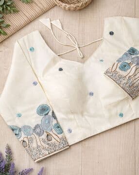 indie picks Floral Print Back Open Blouse-picture-24
