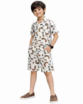 kuchipoo Boys Graphic Print Nightsuit Set-picture-12