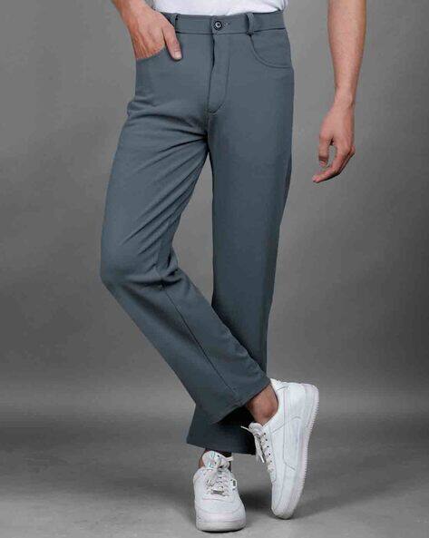 EYEBOGLER Men Tapered Fit Mid-Rise Chinos
