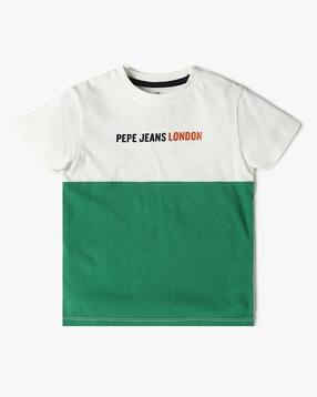 pepe jeans Boys Colourblock Regular Fit Round-Neck T-Shirt-picture-11
