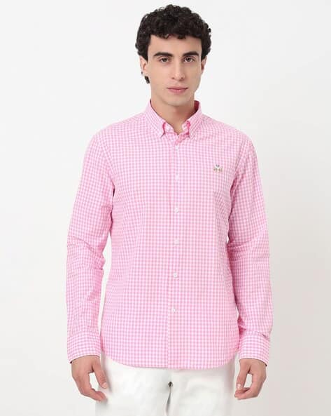 Buy La Martina Men Checked Tailored Fit Shirt Online | Ajio.com