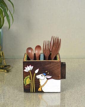 aakriti art creations Pichhwai Leela Cutlery Holder-picture-32
