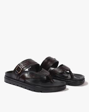 lee cooper Men Thong-Strap Sandals with Metal Accent-picture-43