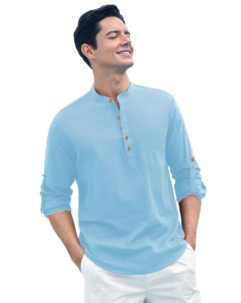 NEONOMAD Men Regular Fit Shirt Kurta with Full Sleeves
