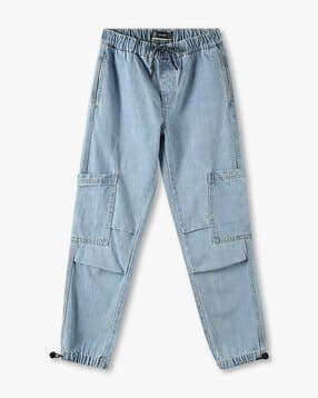 yb dnmx Boys Lightly Washed Cotton Jogger Jeans-picture-23