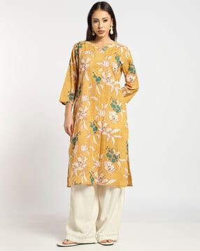svrnaa by azorte Women All-Over Printed Straight Kurta-picture-43
