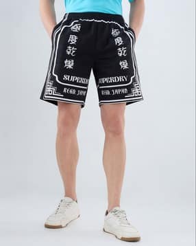 Sd Tiger Border Print Shorts-image-34