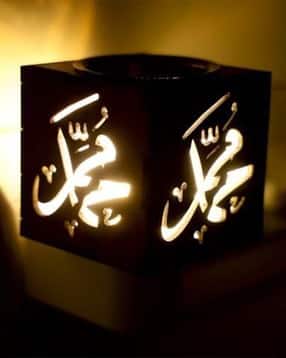 gojeeva Wooden Allah Mohammad Kapoor Dani Wooden Incense Holder -picture-31