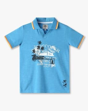 lee cooper Boys Graphic Print Regular Fit Polo T-Shirt-picture-16