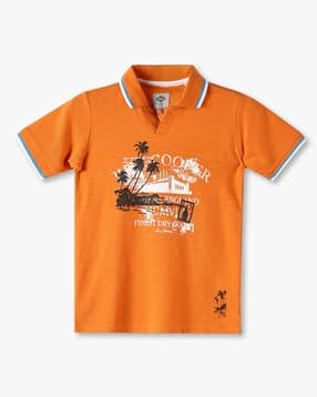 lee cooper Boys Graphic Print Regular Fit Polo T-Shirt-picture-27