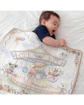 Fairy Print Muslin Cotton 6-Layer Blanket