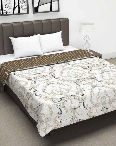 Divine Casa 120-150 Floral Print Double AC Dohar Blanket