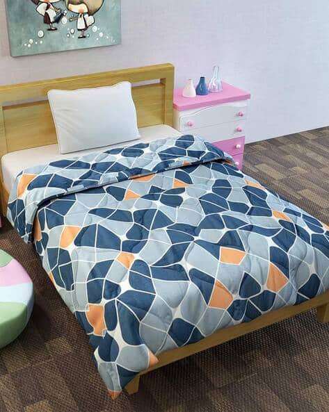 Divine Casa 120-150 Geometric Print Quilted Kids Bed Comforter
