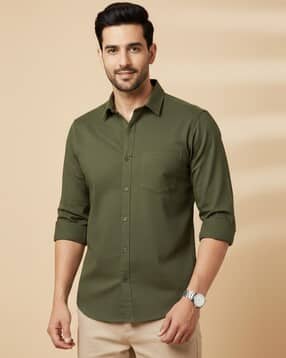 buda jeans co Men Regular Fit Shirt with Spread Collar-picture-34