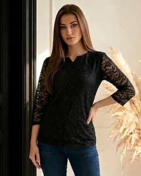 revangi Women Self-Design Relaxed Fit Top-picture-11