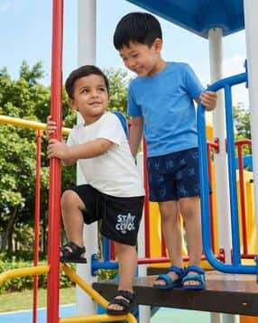 nauti nati Boys Printed Pack of 2 Regular Fit Shorts-picture-50