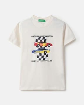 united colors of benetton Boys Regular Fit Cotton T-Shirt-picture-12