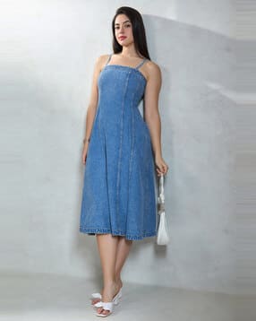 virgio Women Strappy Fit & Flare Dress-picture-15