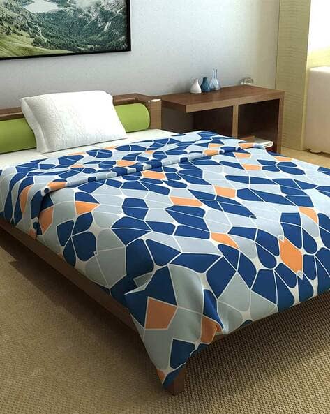 Divine Casa 120-150 Geometric Print Quilted Single Bed Comforter