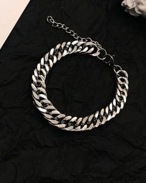 salty alpha Men Stainless Steel Linked Chain Bracelet-picture-13