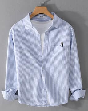 zikaraa Men Striped Regular Fit Shirt with Cuffed Sleeves-picture-33