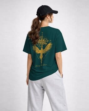 togs & terre Women Printed Oversized Fit T-Shirt-picture-46