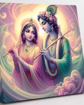 saf Lord Krishna & Radha Canvas Wall Art Painting-picture-41
