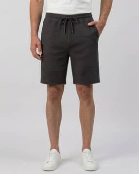 Men Regular Fit Knit Shorts-image-22