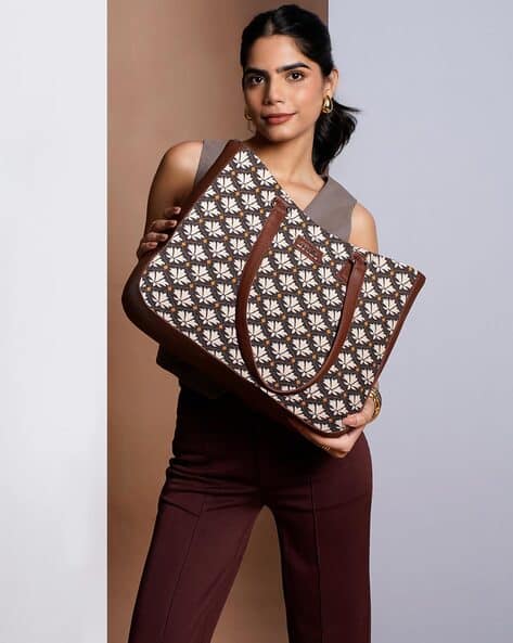 Women's Getaway Handbag | Jute | Vegan Leather Handcrafted Tote Bag