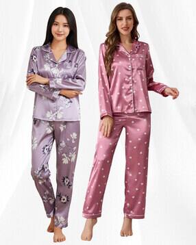 jade & julie Women Pack of 2 Printed Shirt & Pyjamas Set-picture-17