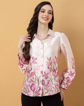 purys Women Tailored Fit Shirt with Spread Collar-picture-23