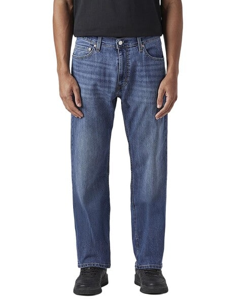 LEVI'S Men Lightly Washed 555 Relaxed Jeans