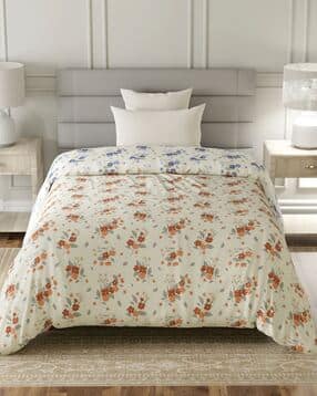 layers Floral Print Single Reversible Comforter-picture-24