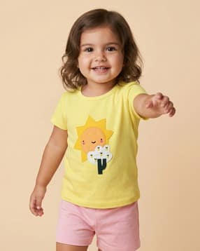 nauti nati Printed T-Shirt & Shorts Set-picture-53