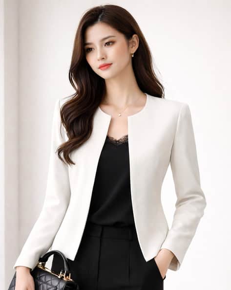 Women Front Open Blazer