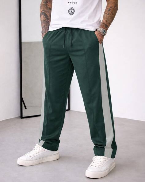 EYEBOGLER Men Straight Flexi Waist Track Pants