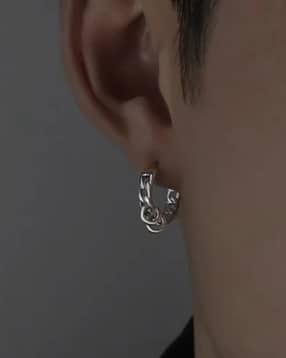 salty alpha Men Hoop Earrings-picture-45