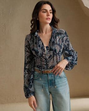 Women Printed Relaxed Fit Shirt-image-33