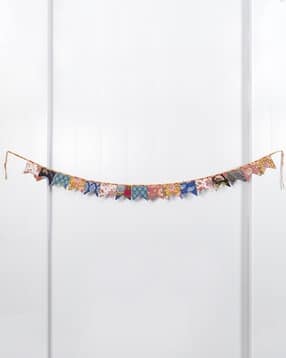 handicraft-palace  Handmade Floral Print Cotton Fabric Flag -picture-11