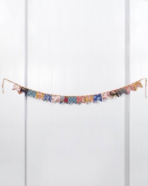 Handicraft-palace  Handmade Floral Print Cotton Fabric Flag