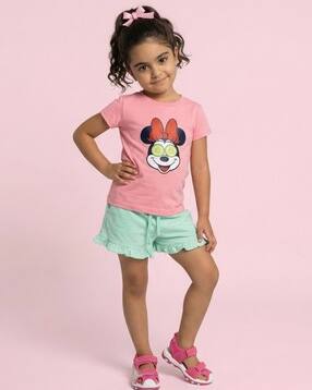 nauti nati Girls Graphic Shorts with Top-picture-38