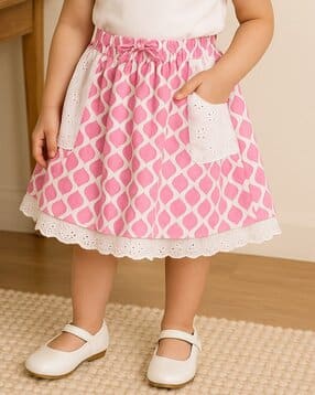 miyo Girls Printed Flared Skirt-picture-10