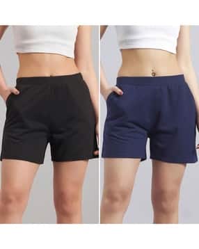 buda jeans co Women Pack of 2 Regular Fit Knit Shorts-picture-36
